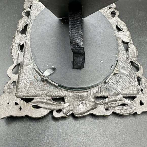 Enamel Jeweled Butterfly Flower Rhinestones Picture Frame Pier 1? Metal Purple - Picture 5 of 16